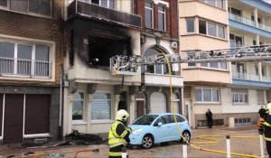 DUNKERQUE - Un appartement ravagé par un incendie et une explosion, digue de Mer à Malo