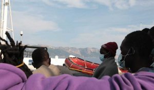 Les migrants du Alan Kurdi en Italie