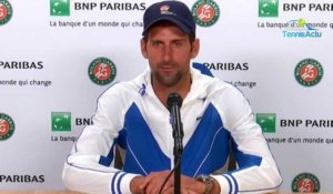 Roland-Garros 2020 - Novak Djokovic : "Je vous aime... !"