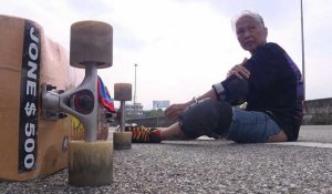 Thaïlande : une mamie skateuse qui envoie du lourd