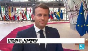 Emmanuel Macron s'exprime depuis Bruxelles avant la reprise des négociations