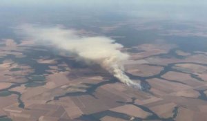 Brésil: fumée d'incendies dans le Mato Grosso
