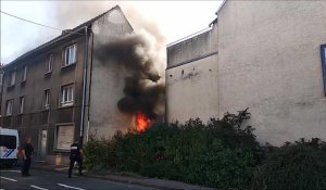 Feu de détritus à Calais 