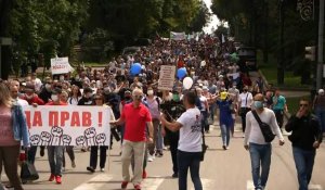 Russie: nouveau défilé des habitants de Khabarovsk contre l'arrestation du gouverneur