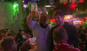 Football/Ligue des champions: Les supporters allemands célèbrent la victoire du Bayern