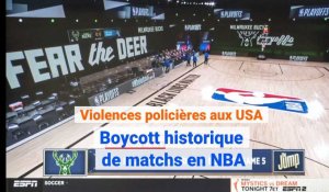 Violences policières: boycott historique de matchs en NBA