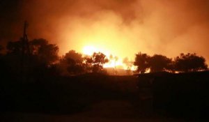 Important incendie dans le principal camp de migrants de Grèce