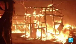 Migrants : énorme incendie dans le camp de Moria, Lesbos déclarée "en état d'urgence"