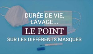 Durée de vie, lavage... Le point sur les différents masques