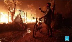 Grèce : le camp de migrants de Moria presque entièrement détruit par les flammes