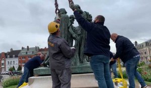 Calais : manœuvre périlleuse pour la statue des Six Bourgeois 
