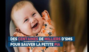 Des centaines de milliers d'SMS pour sauver la petite Pia