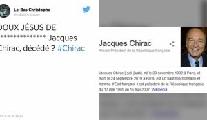 Jacques Chirac : sa mort annoncée par erreur sur Wikipedia