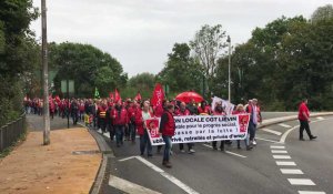 Manifestation CGT contre la réforme des retraites à Béthune