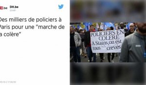 Des milliers de policiers à la « marche de la colère » à Paris, une mobilisation inédite