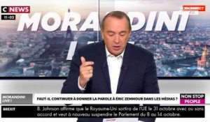 Morandini Live : Eric Zemmour bientôt sur Cnews ? La mise au point de Canal + (vidéo)