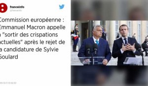 Rejet de la candidature de Sylvie Goulard : Emmanuel Macron évoque une « crise politique »