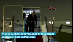 Visite sous haute surveillance pour le prince William et Kate au Pakistan
