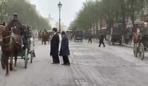 A quoi ressemblaient les rues de Paris en 1900 ? Voici des images inédites (et colorisées) !