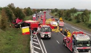 L'A29 coupée suite à un accident avec un poids lourd après Saint-Quentin