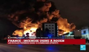 En IMAGES - Impressionnant incendie dans une usine Seveso à Rouen