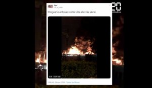 Rouen: La population confinée à la suite d'un incendie sur un site Seveso