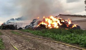 Incendie dans une ferme à Ambricourt