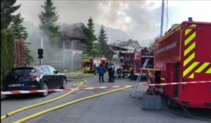 Violent incendie dans un hotêl de Megève