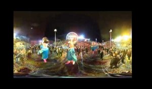Carnaval de Nice 2017 - French politicians floats parade 360° VIDEO - MAXPPP