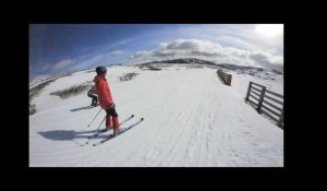 Skier tout schuss à 360°