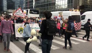 Climat: les jeunes manifestent à nouveau à Bruxelles 