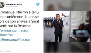 En déplacement à la Réunion, Emmanuel Macron en visite surprise dans un quartier de Saint-Denis
