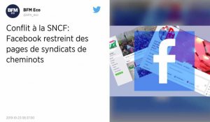 Mouvement social à la SNCF : des comptes Facebook de syndicats de cheminots censurés ?