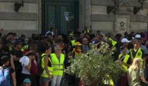 Manifestation de "gilets jaunes" à Montpellier