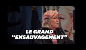Marine Le Pen agite encore la peur de &quot;l&#39;ensauvagement&quot;... en vue des municipales?