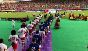 Mondial de rugby - France-Tonga : revivez l'entrée des équipes