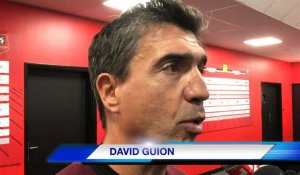 Réaction de David Guion après la victoire de Reims à Rennes (1-0)