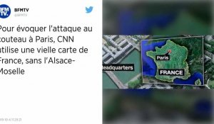 Agression à la Préfecture de Paris : Quand CNN utilise une carte de France vieille d'un siècle