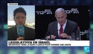 Législatives en Israël : Netanyahu tend la main à Gantz pour former une union