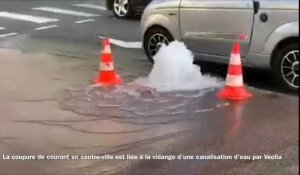 Boulogne-sur-Mer : La panne de courant en centre-ville serait due à la vidange d'une canalisation sur la voie publique opérée par les techniciens de Véolia mercredi  