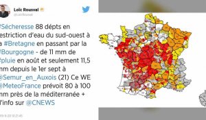 Sécheresse : 88 départements français en alerte