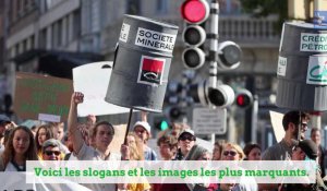 Les slogans de la marche pour le climat à Arras