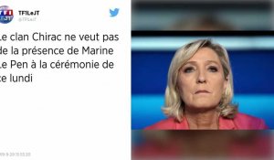 La présence de Marine Le Pen à la cérémonie d'hommage à Jacques Chirac fait des remous