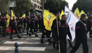 Arras : 130 pompiers manifestent pour leurs retraites et le statut de métier à risque