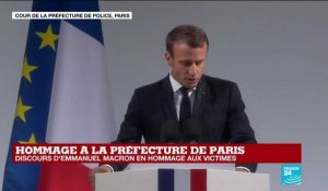 REPLAY - Discours d'Emmanuel Macron lors de l'hommage aux victimes de la préfecture de police