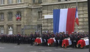 Tuerie à la préfecture de police de Paris: cérémonie d'hommage aux victimes (1)