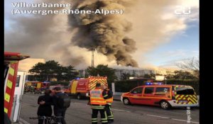Villeurbanne: Un incendie provoque d'épaisses fumées noires 