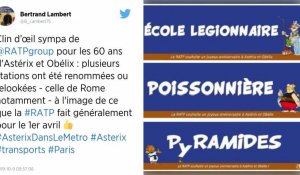 « Astérix et Obélix ». À Paris, des stations de métro renommées pour les 60 ans de la BD