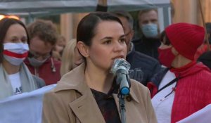 A Berlin, Tikhanovskaïa rejoint une manifestation anti-Loukachenko