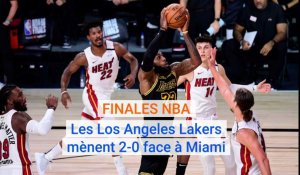 NBA: Les Lakers mènent 2-0 face à Miami en finale